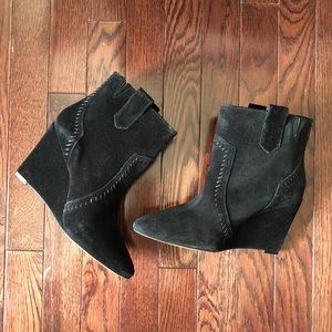 Rebecca Minkoff Suede Wedge Booties